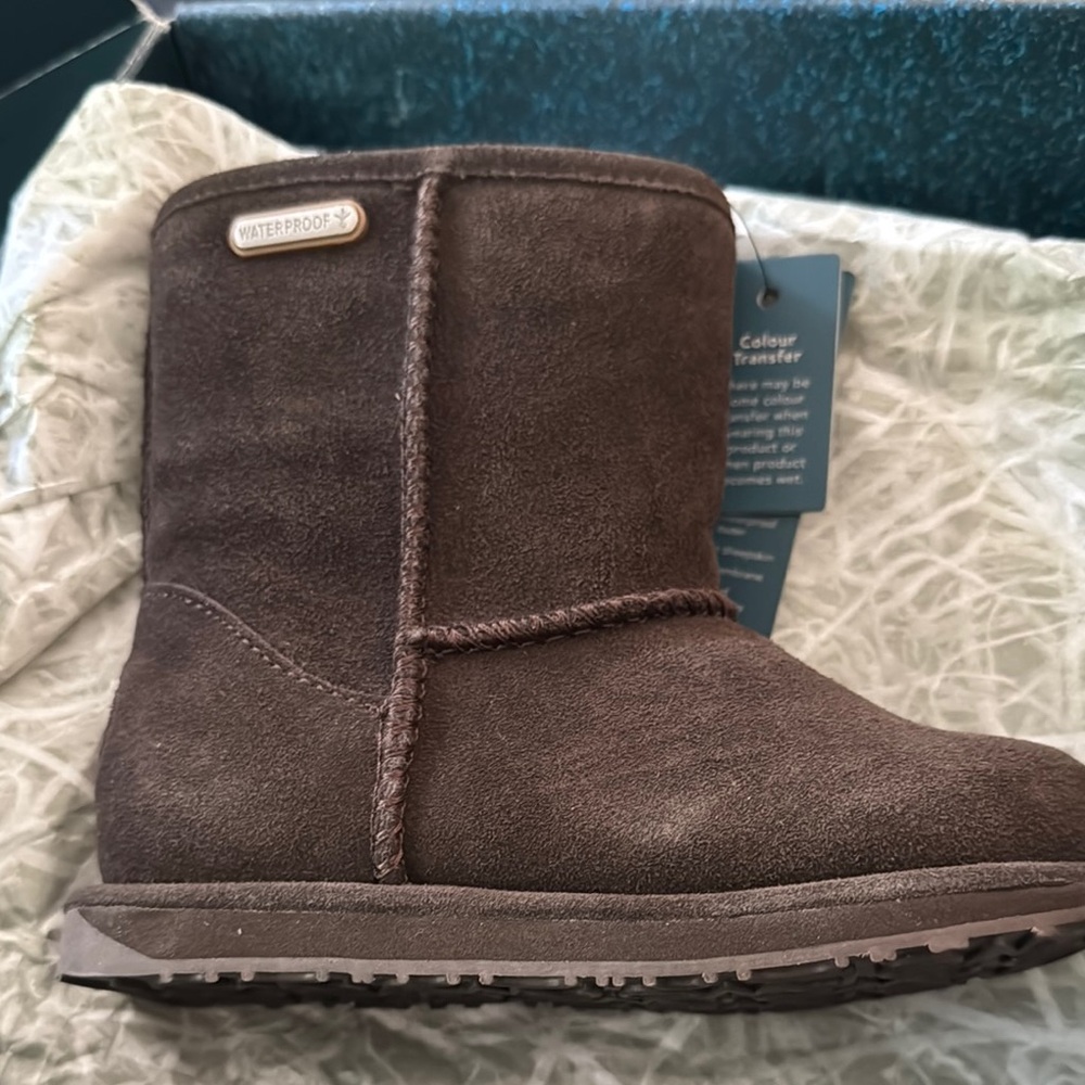 Kids Waterproof Brown Boots